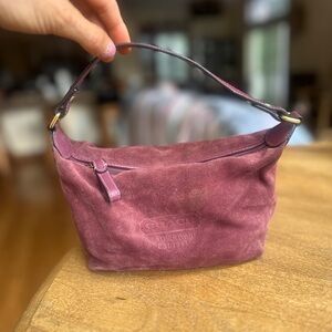 Coach Mauve Suede Shoulder Bag